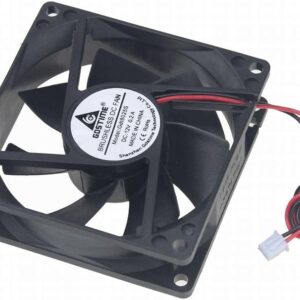 0.2A,12Vdc 80mm 2Pin 80x80x25mm CPU Cooling Computer PC Case 8025 Fan