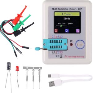 LCR-TC1 Multifunction Tester – Digital Transistor, Diode, LCR, ESR & Component Analyze