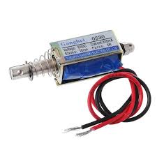 JF-0530 Push-Pull Solenoid Electromagnet 12V/24V – 10mm Stroke, 5N Force, Linear Actuator Lock(BT)