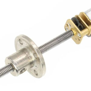 M4-55 mm 12GA-N20 6 V Geared Screw Motor – T-Flange, 30 RPM, Low-Speed Precision(BQ)