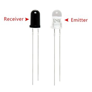 5mm IR LED Pair Infrared TX / RX transmitter receiver Diode(AWY)