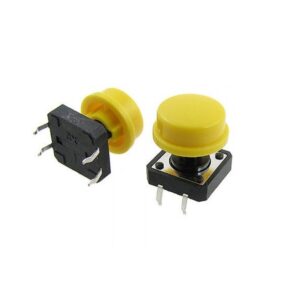 Tactile Push Button Switch 12x12x7.3mm Momentary Micro Switch with Circular Cap(BX1)