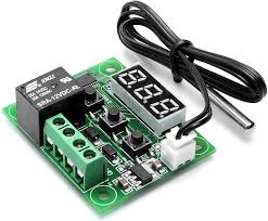 DC 12V W1209 Digital Temperature Controller Module with LED Display & Waterproof NTC Sensor (−50°C to 110°C){NIS)