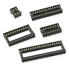 2.54mm DIP IC Socket 6/8/14/16/18/20/24/28 Pins Through-Hole Sockets for PCB & Prototyping(BL)
