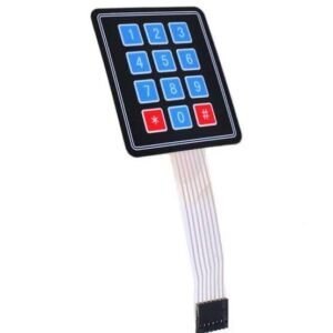 4x3 Matrix Membrane Keypad 12-Key Matrix Keyboard for Arduino, ESP32 & Raspberry Pi(BL)